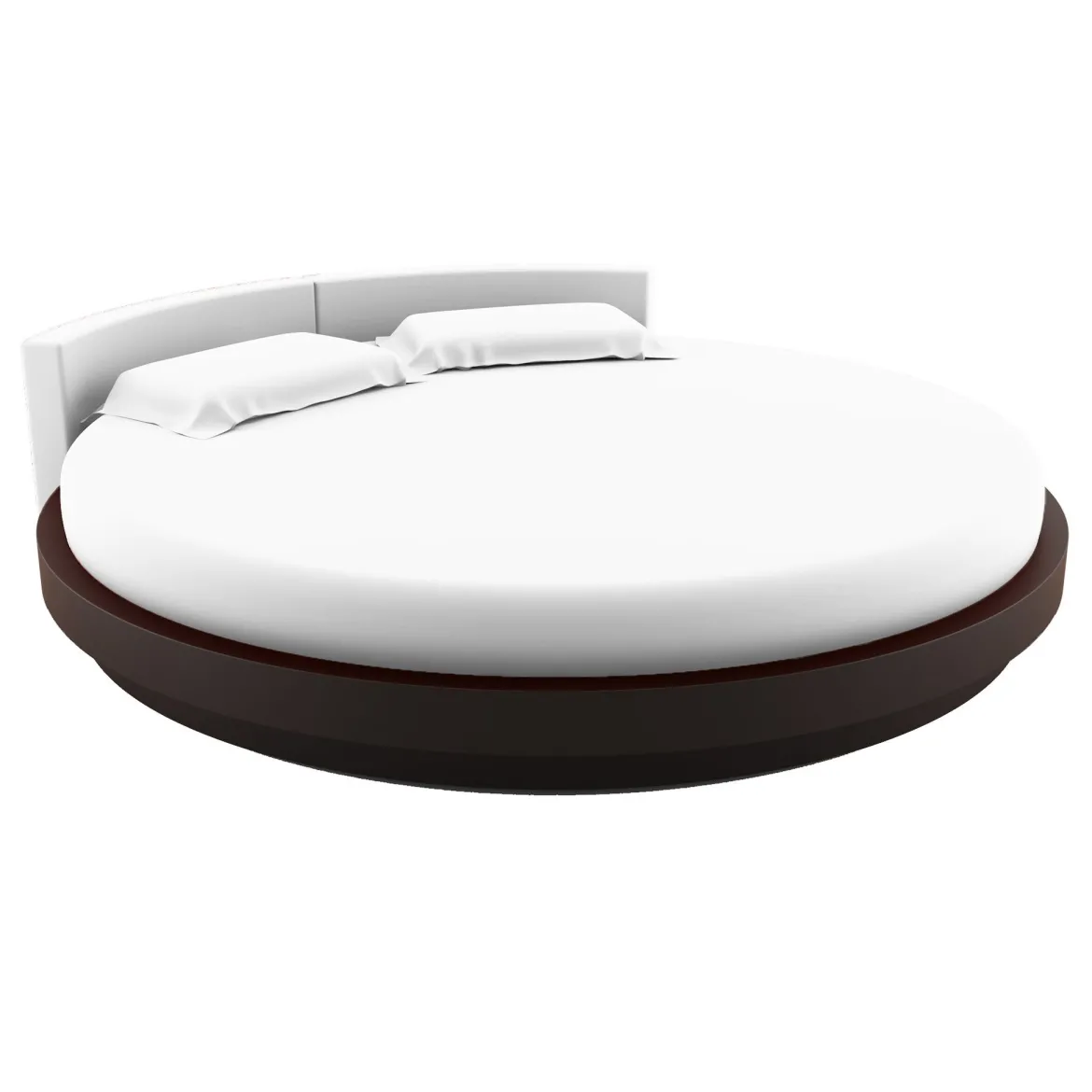 Drap housse rond jersey blanc 215 cm 100% coton