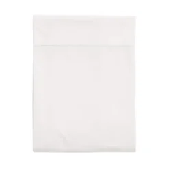 Drap plat 100% coton blanc