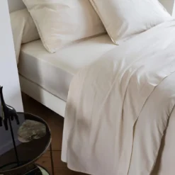 Drap plat coton lavé - SOMEO