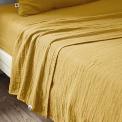 Drap plat gaze de coton