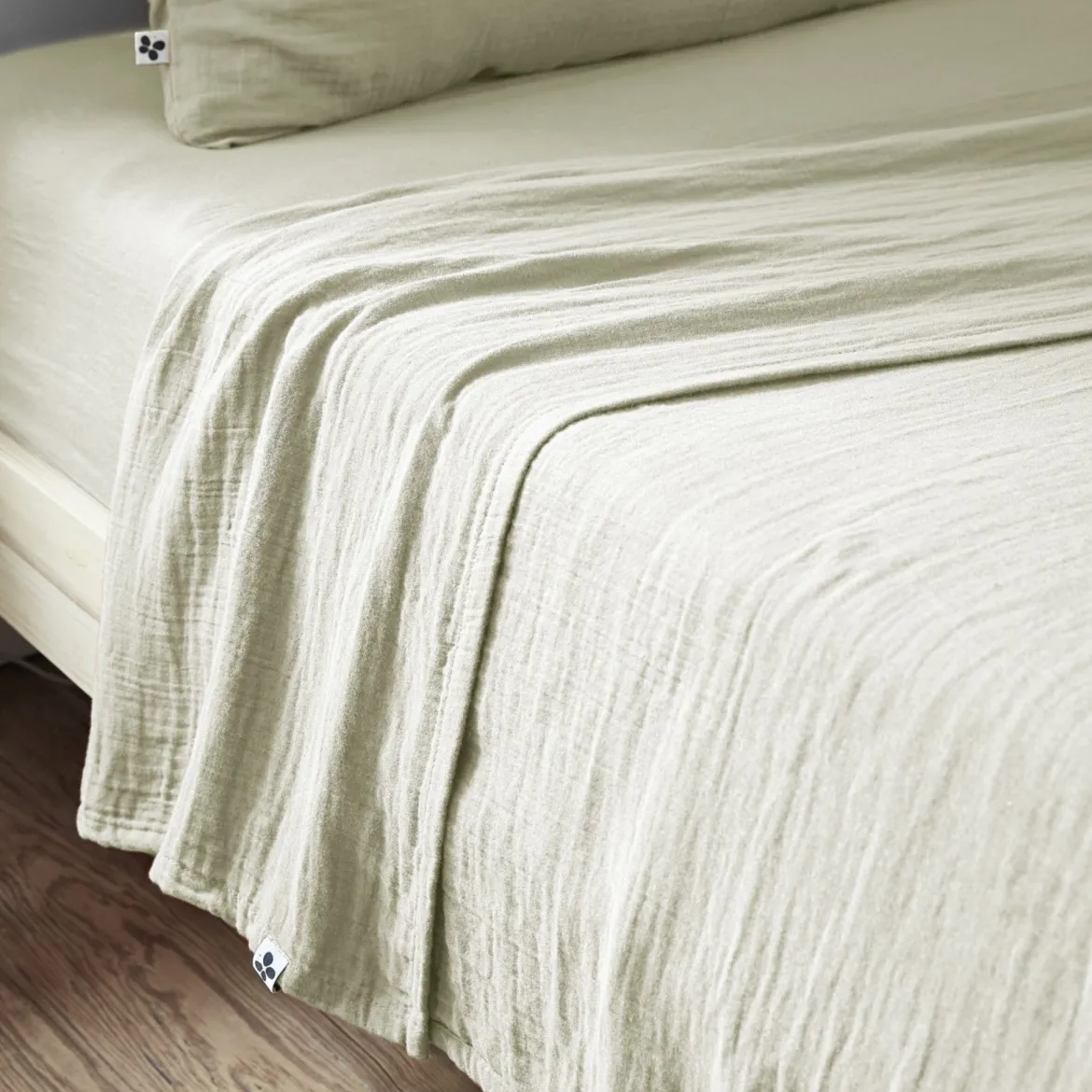 Drap plat gaze de coton