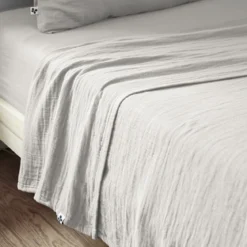 Drap plat gaze de coton