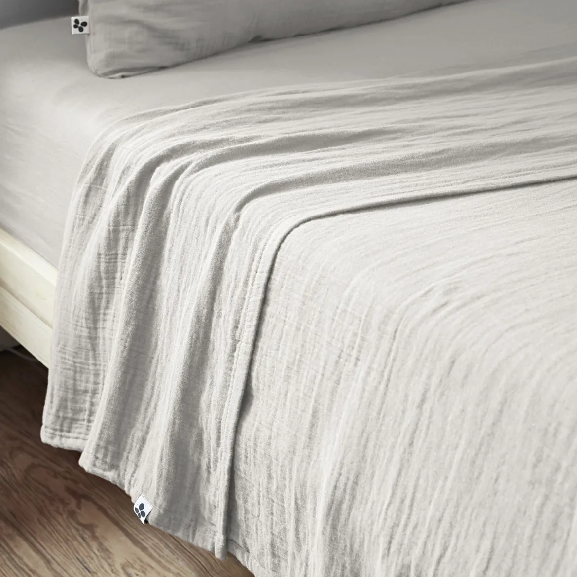 Drap plat gaze de coton