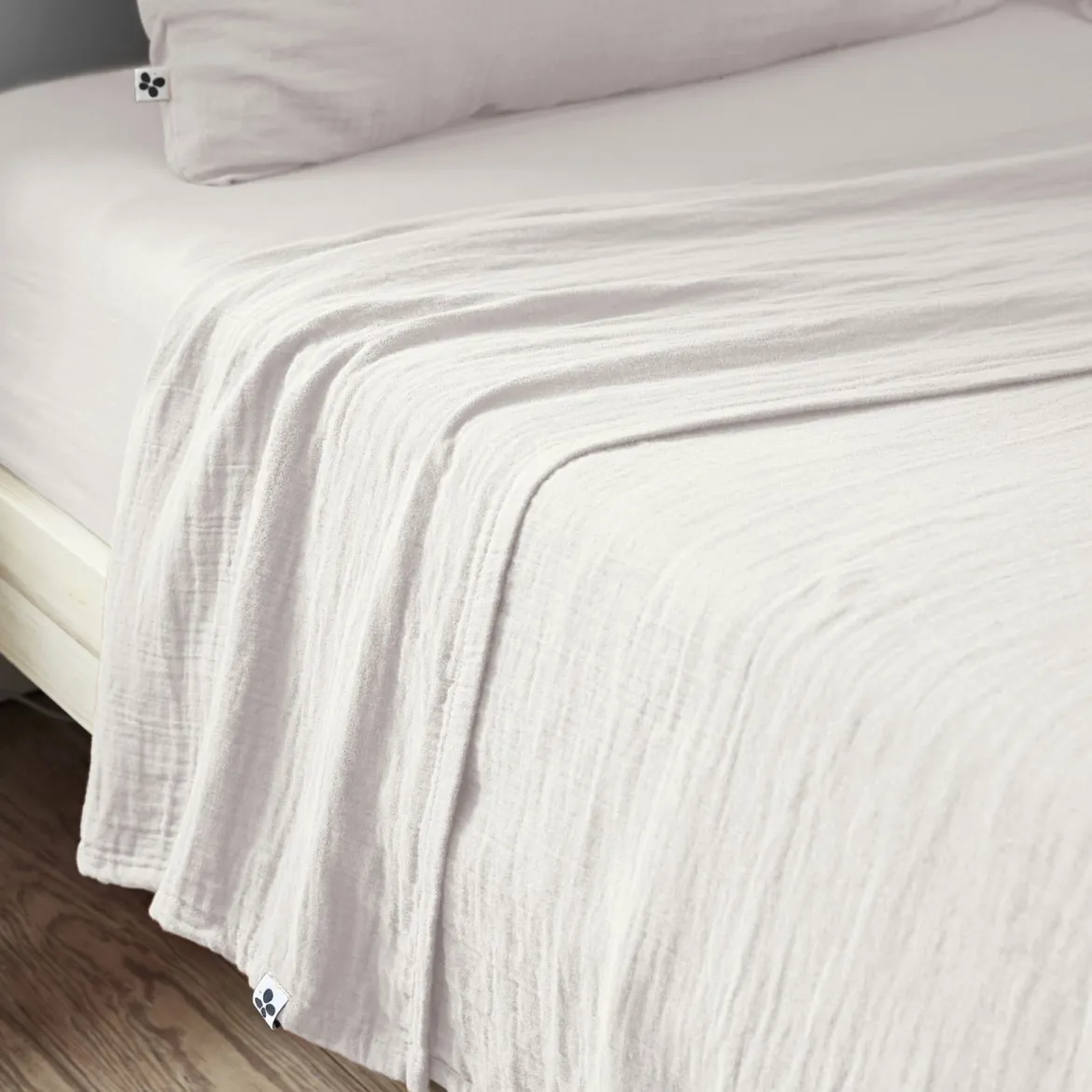 Drap plat gaze de coton