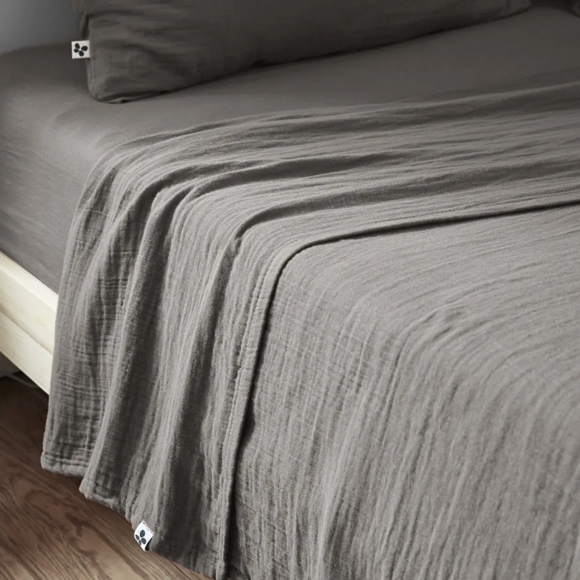 Drap plat gaze de coton