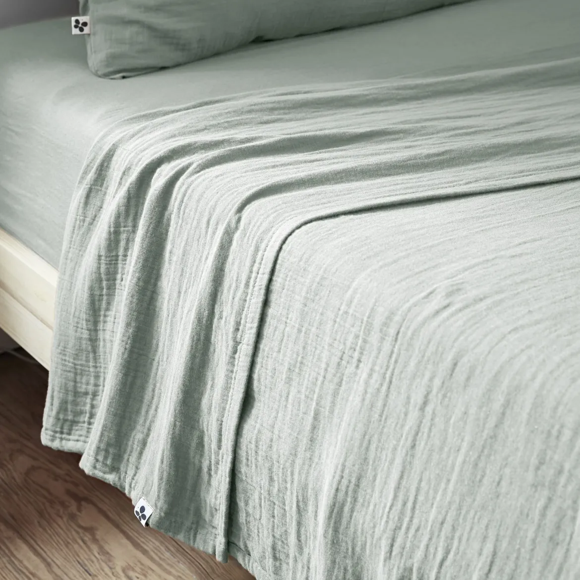 Drap plat gaze de coton