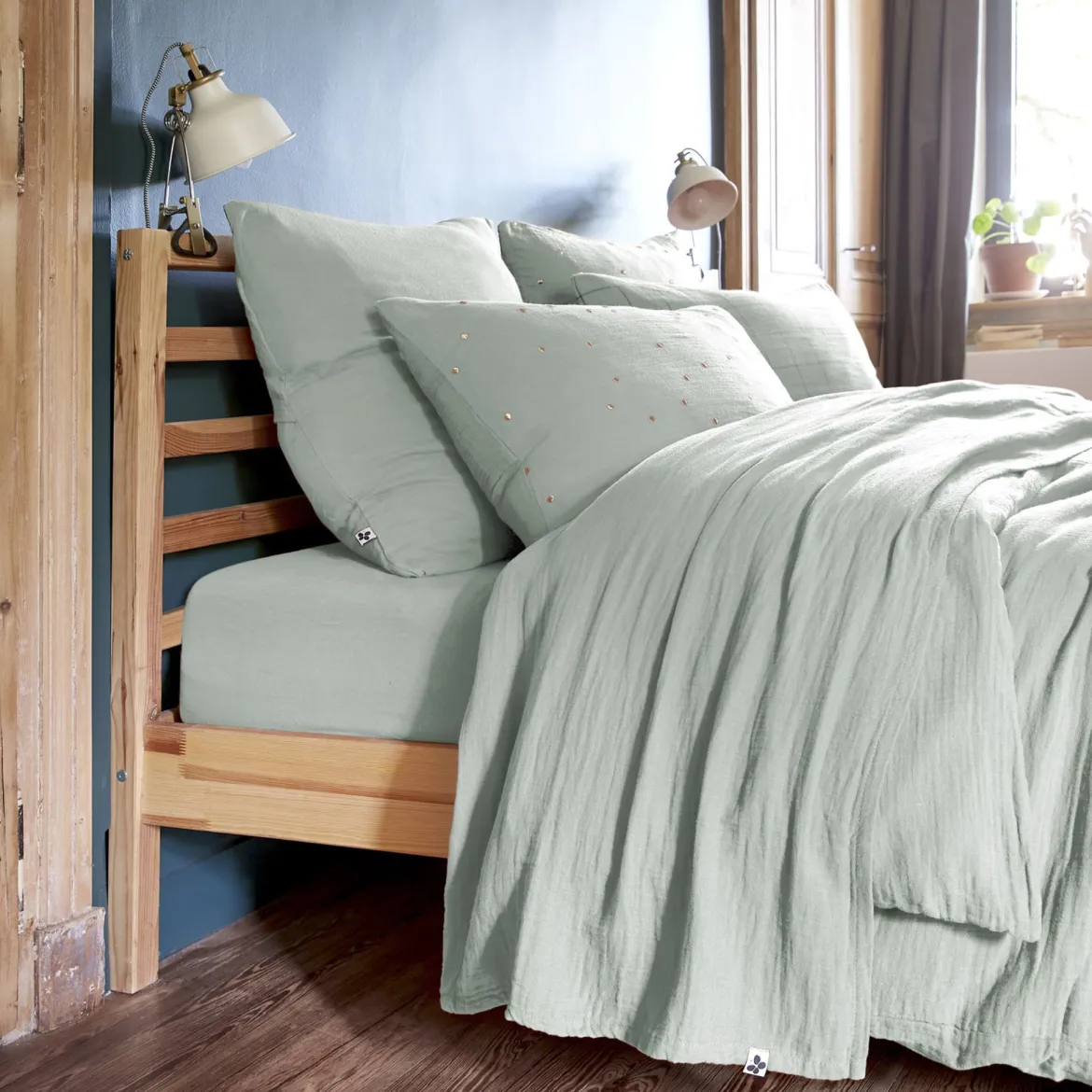 Drap plat gaze de coton