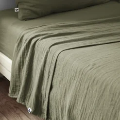 Drap plat gaze de coton