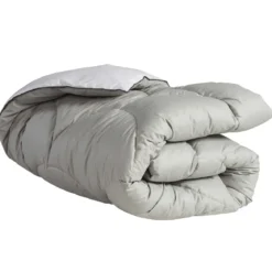 Édredon gonflant bicolore blanc-gris Terre de Nuit