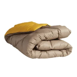 Édredon gonflant bicolore taupe-or Terre de Nuit