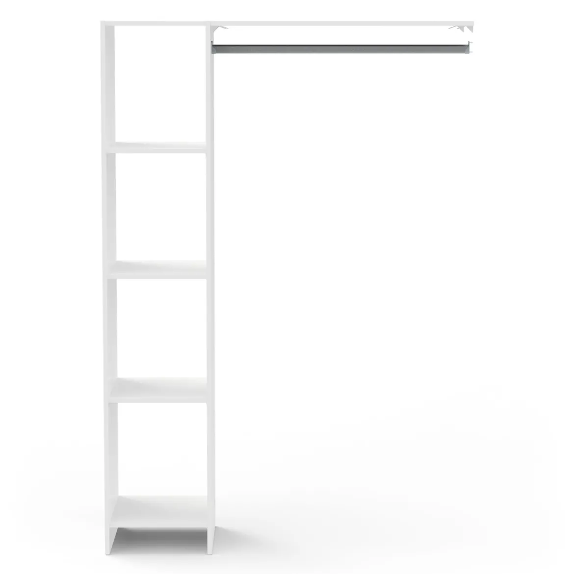 Dressing modulable avec étagères blanc - DR117