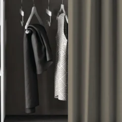 Dressing ouvert avec rideau, extensible