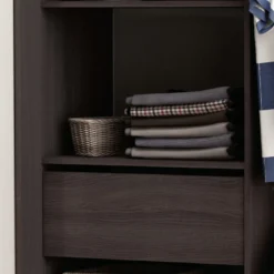 Dressing ouvert avec rideau, extensible