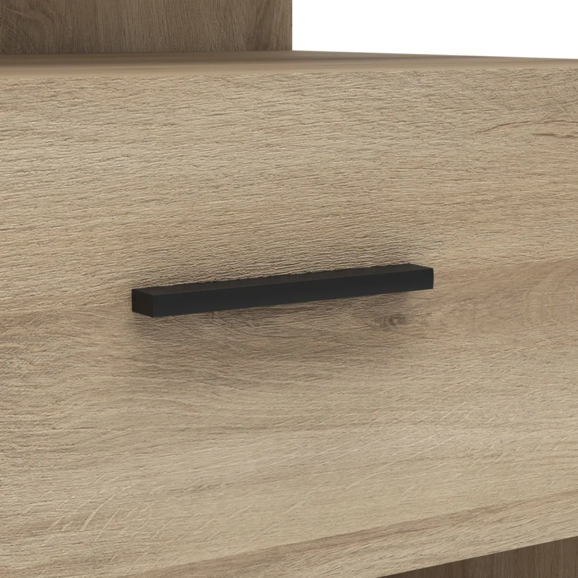 Dressing ouvert avec étagères et tiroirs bois clair - DR119