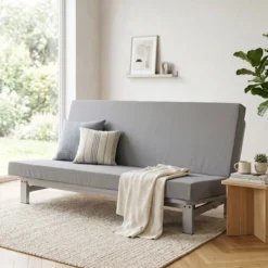 Ensemble banquette clic-clac avec matelas 130x190 cm Terre de Nuit L’Astucieux