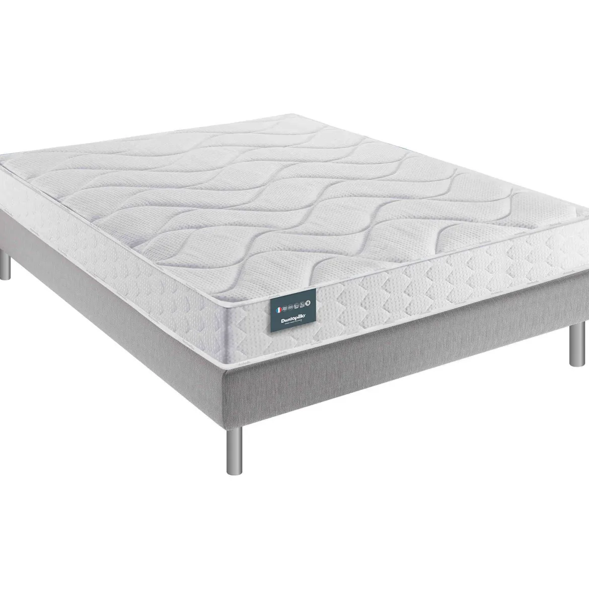 Ensemble Dunlopillo Aérial® 18 cm TULIPE, matelas, sommier, pieds