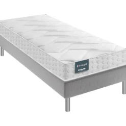 Ensemble Dunlopillo Aérial® 20 cm JONQUILLE, matelas, sommier, pieds