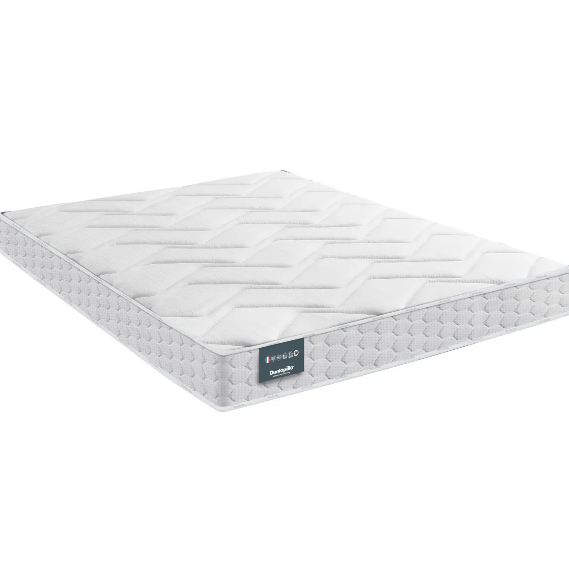 Ensemble Dunlopillo Aérial® 20 cm JONQUILLE, matelas, sommier, pieds