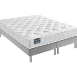 Ensemble Dunlopillo mousse mémoire Aérial® 21 cm NARCISSE, matelas, sommier, pieds