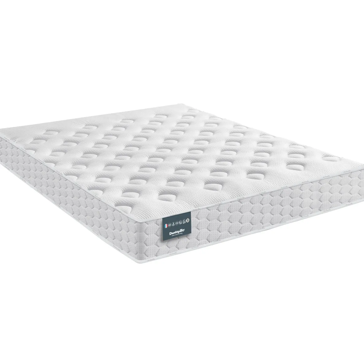 Ensemble Dunlopillo mousse mémoire Aérial® 21 cm NARCISSE, matelas, sommier, pieds