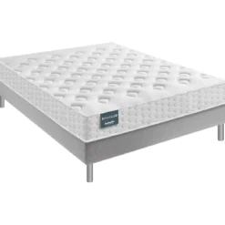 Ensemble Dunlopillo mousse mémoire Aérial® 21 cm NARCISSE, matelas, sommier, pieds