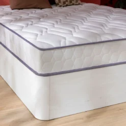 Ensemble lit coffre et matelas ressorts ensachés ferme Merinos