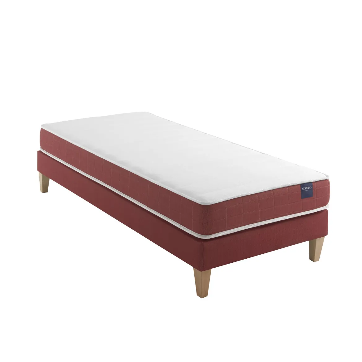 Ensemble matelas couchage latex, sommier et pieds Crépuscule 400 - SOMEO