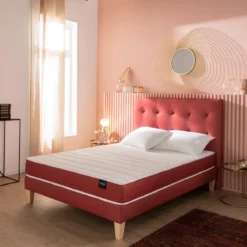 Ensemble matelas couchage latex, sommier et pieds Crépuscule 400 - SOMEO