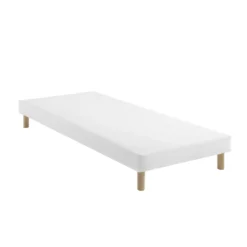Ensemble matelas couchage latex, sommier Lune et pieds Crépuscule 400 - SOMEO