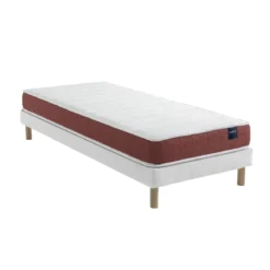 Ensemble matelas couchage latex, sommier Lune et pieds Crépuscule 400 - SOMEO