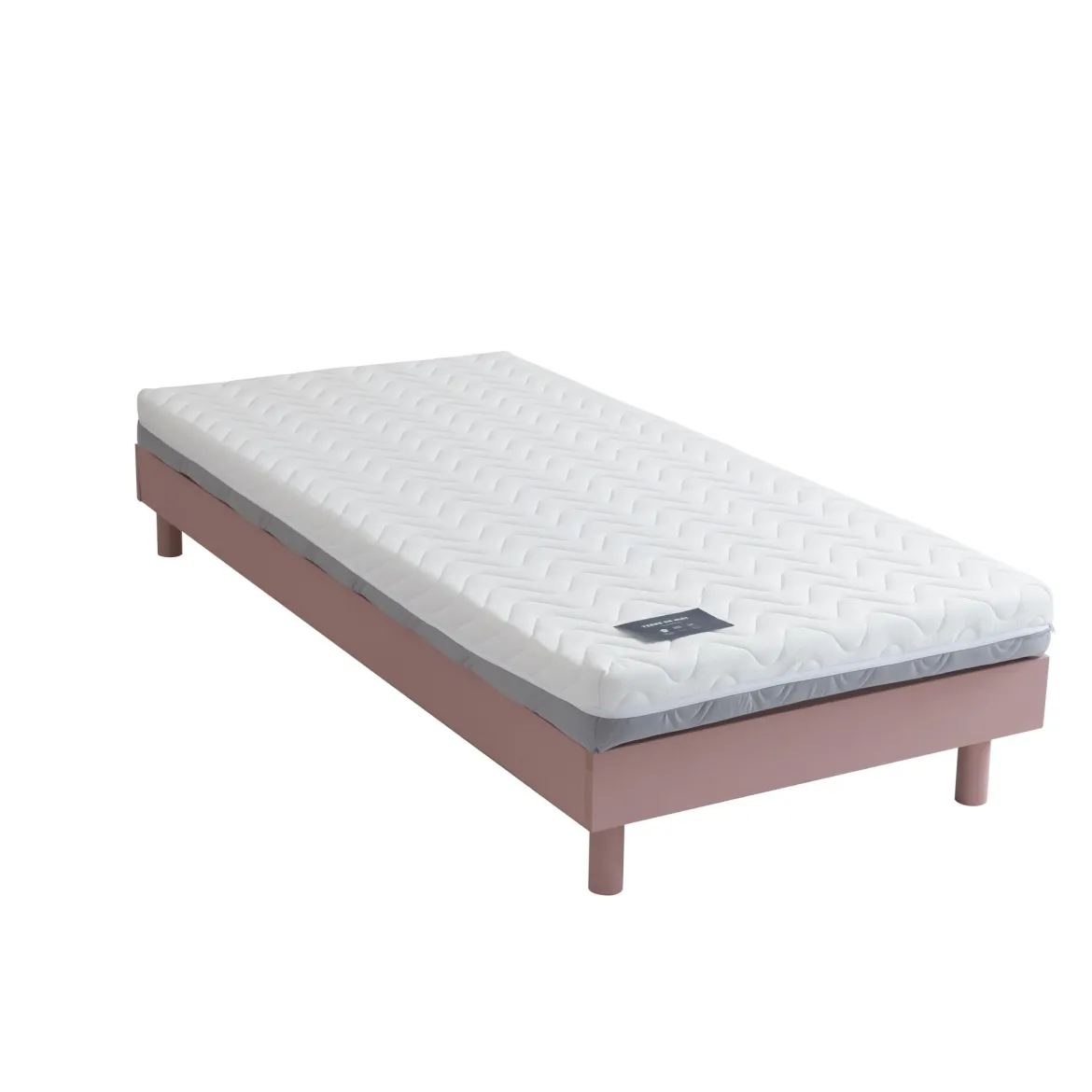 Ensemble matelas ferme mousse Tranquillité 2.0 + Sommier kit enfant en bois massif