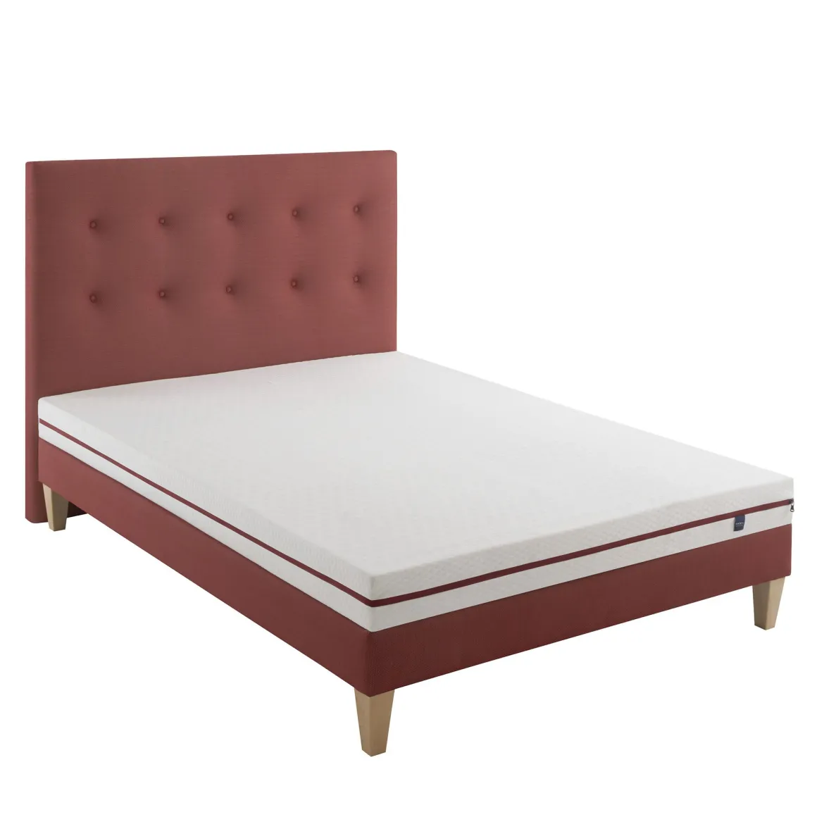 Ensemble matelas junior 100% latex, sommier, pieds et tête de lit Crépuscule 200 - SOMEO