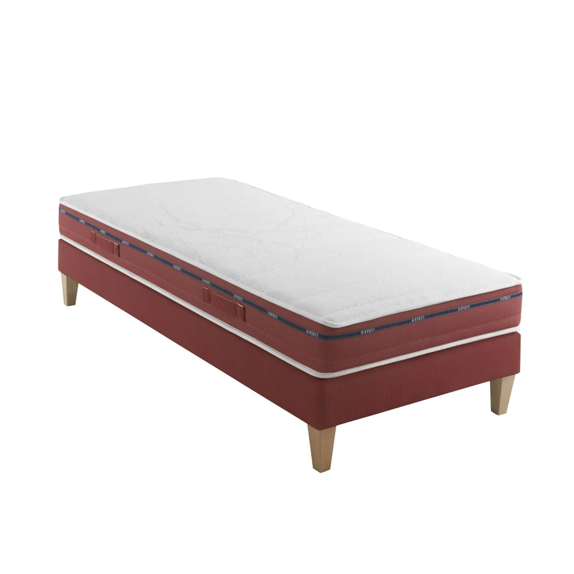 Ensemble matelas 100% latex, sommier et pieds Crépuscule 500 - SOMEO