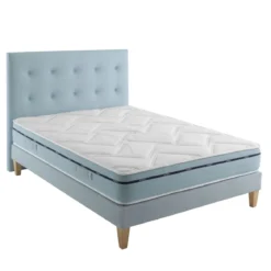 Ensemble matelas mémoire de forme, sommier, pieds et tête de lit Songe 500 - SOMEO