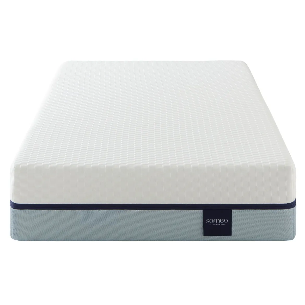 Ensemble matelas mémoire de forme, sommier, pieds, couette et oreiller Songe 600 - SOMEO