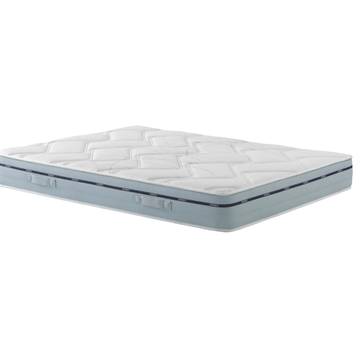 Ensemble matelas mémoire de forme, sommier Lune et pieds Songe 500 - SOMEO