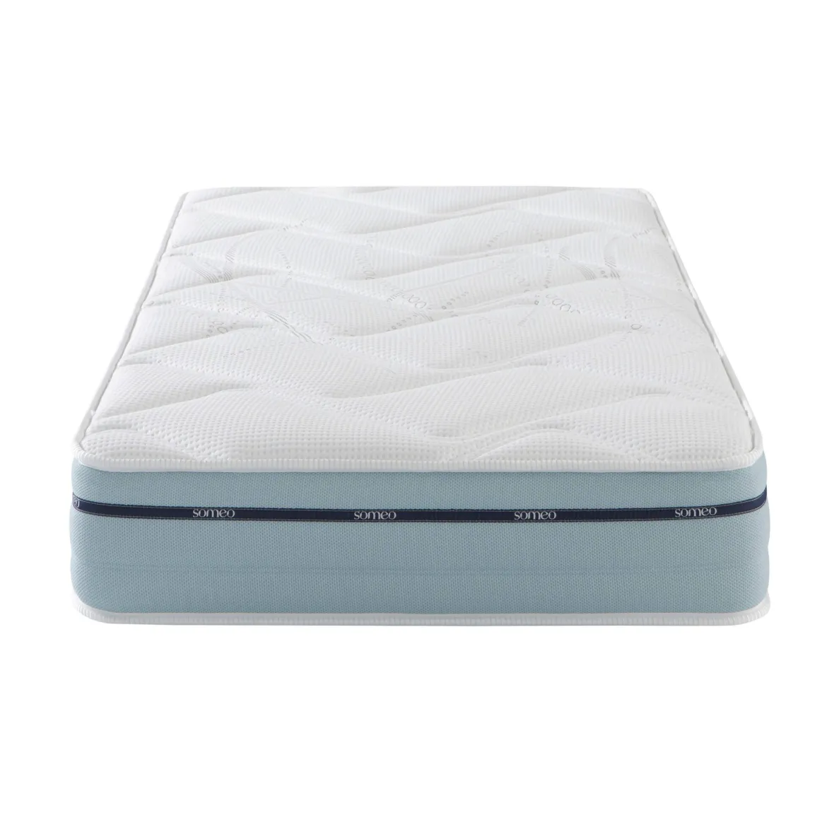 Ensemble matelas mémoire de forme, sommier Lune et pieds Songe 500 - SOMEO