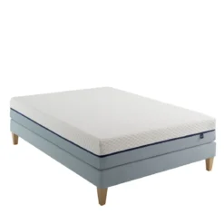 Ensemble matelas mémoire de forme, sommier et pieds Songe 600 - SOMEO