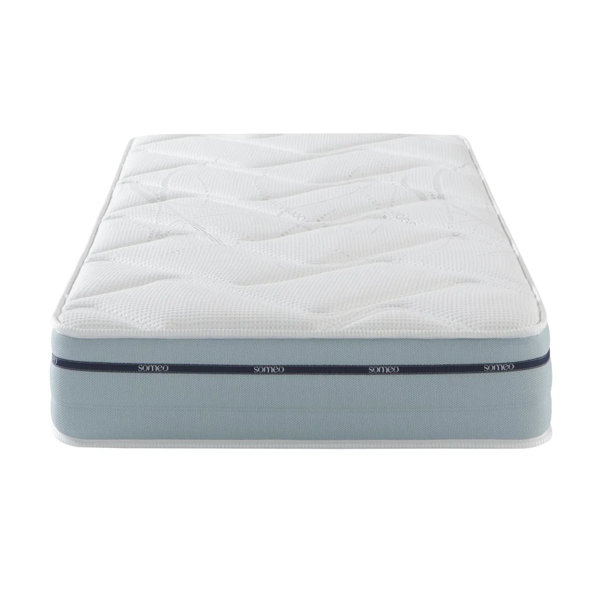 Ensemble matelas mémoire de forme, sommier, pieds, couette et oreiller Songe 500 - SOMEO