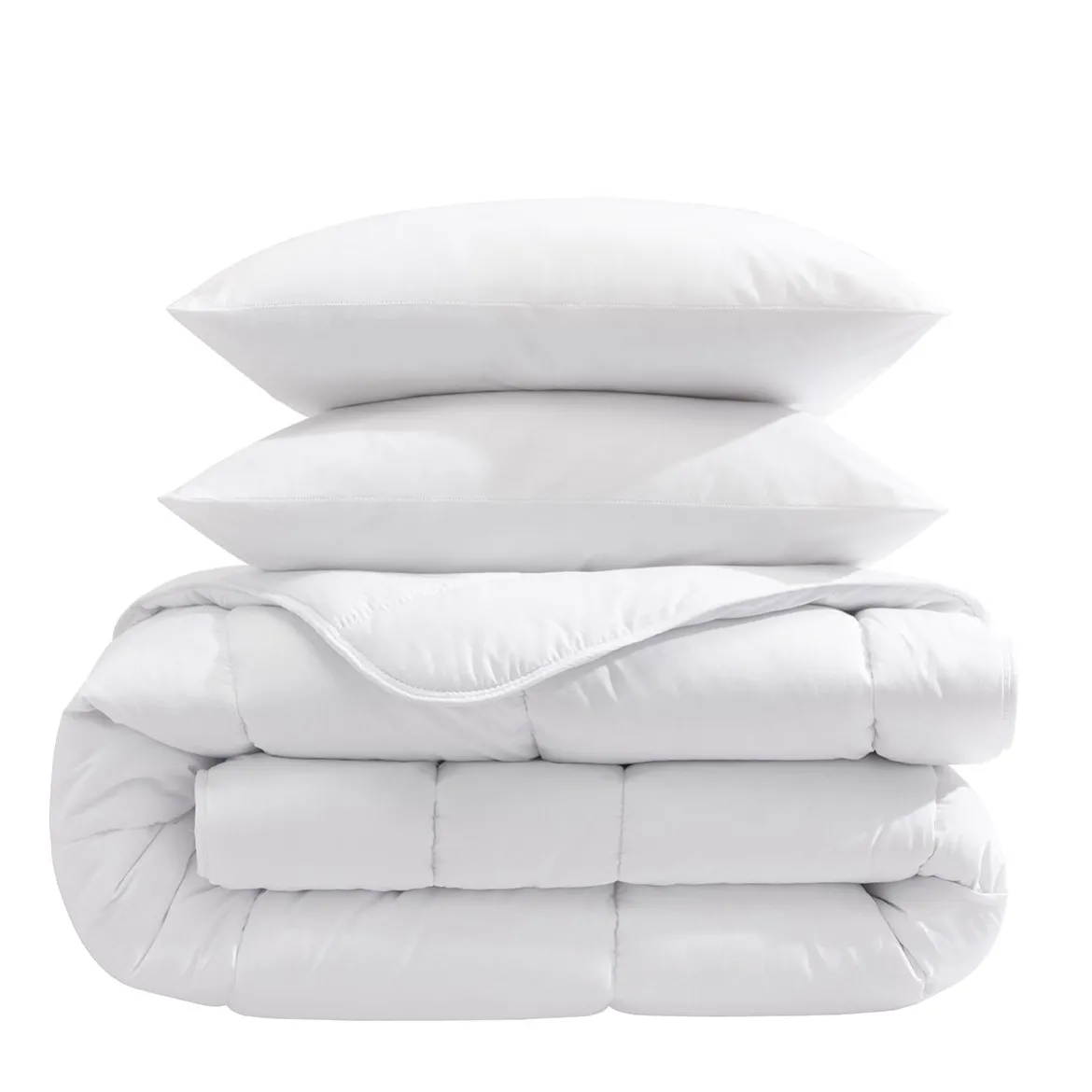 Ensemble matelas mémoire de forme, sommier, pieds, couette et oreiller Songe 500 - SOMEO