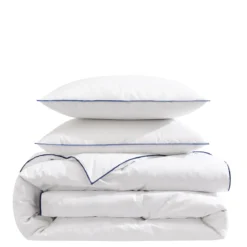 Ensemble matelas mousse recyclée, sommier, pieds, couette et oreiller Aube 400 - SOMEO