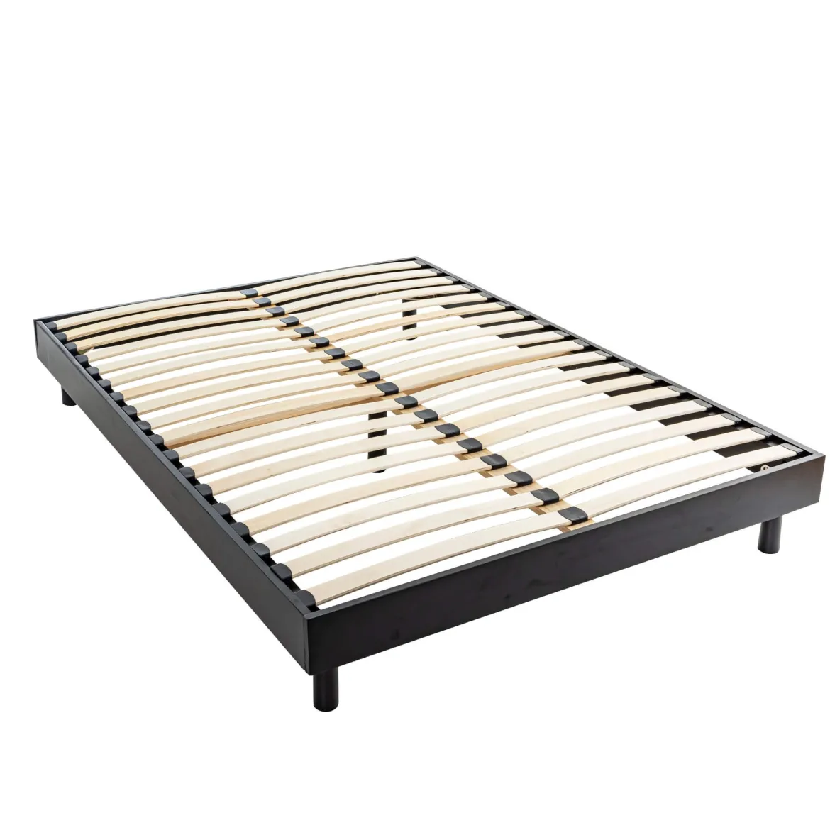 Ensemble matelas mousse + sommier bois massif