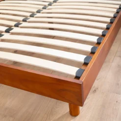 Ensemble matelas mousse + sommier bois massif