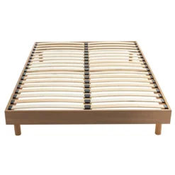 Ensemble matelas mousse + sommier bois massif