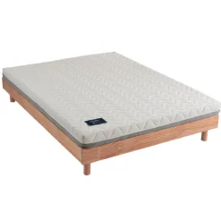 Ensemble matelas mousse + sommier bois massif