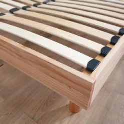 Ensemble matelas mousse + sommier bois massif