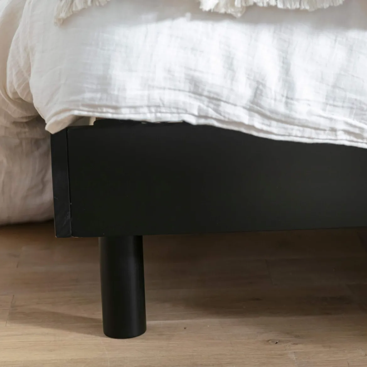 Ensemble matelas mousse + sommier bois massif