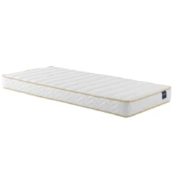 Ensemble matelas mousse, sommier, pieds, couette et oreiller Aurore 300 - SOMEO