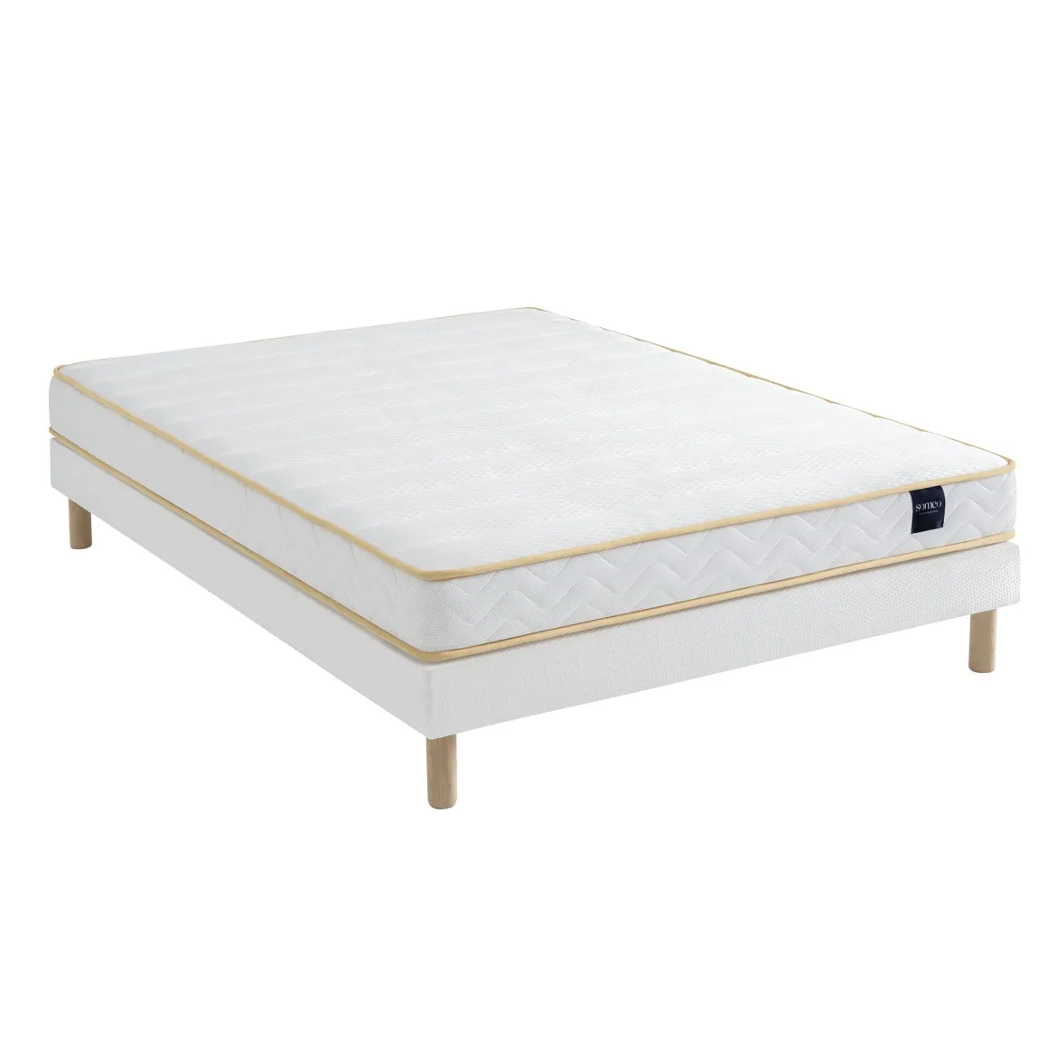 Ensemble matelas mousse, sommier Lune et pieds Aurore 300 - SOMEO