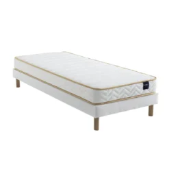 Ensemble matelas mousse, sommier Lune et pieds Aurore 300 - SOMEO